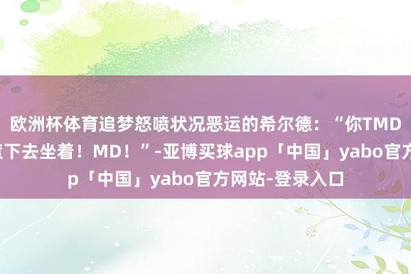 欧洲杯体育追梦怒喷状况恶运的希尔德：“你TMD醒醒！要不就滚下去坐着！MD！”-亚博买球app「中国」yabo官方网站-登录入口