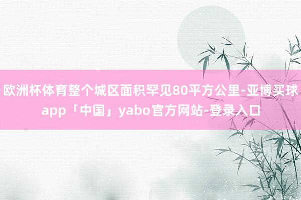欧洲杯体育整个城区面积罕见80平方公里-亚博买球app「中国」yabo官方网站-登录入口