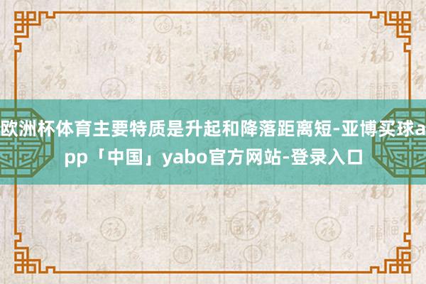 欧洲杯体育主要特质是升起和降落距离短-亚博买球app「中国」yabo官方网站-登录入口