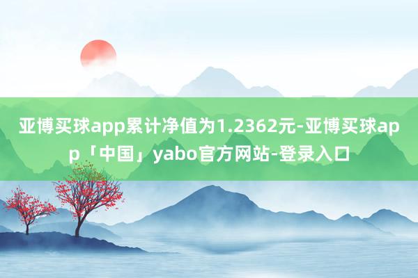 亚博买球app累计净值为1.2362元-亚博买球app「中国」yabo官方网站-登录入口