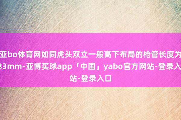 亚bo体育网如同虎头双立一般高下布局的枪管长度为483mm-亚博买球app「中国」yabo官方网站-登录入口